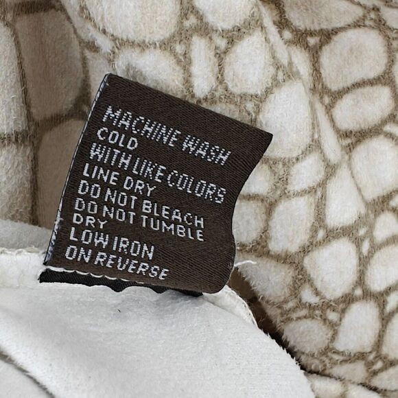 J. McLaughlin Kamala Faux Suede Shift Dress Size Large Beige Crocodile Print NWT - Picture 9 of 9